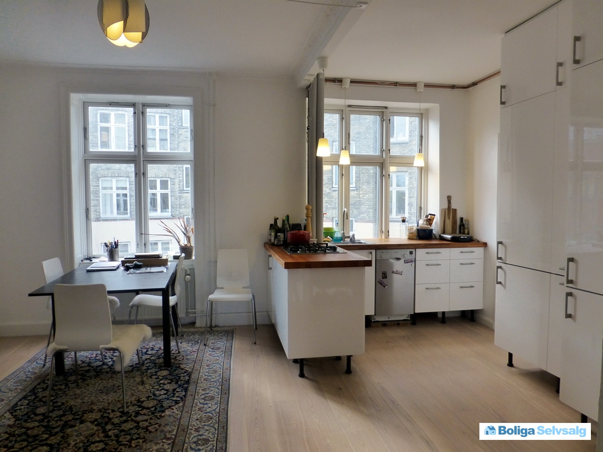 Esromgade 7b, 1. tv., 2200 københavn n dejlig 2v andelslejlighed ...
